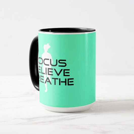 Fokus glauben atmen tasse (Vorderseite Links)