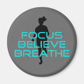 Fokus glaubt Atmen Aqua Magnet (Vorne)