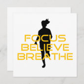Fokus glaubt Breathe Gelbe Running Fitness (Vorne/Hinten)