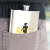 Fokus glaubt Breathe Gelbe Running Fitness Flachmann (Beispiel)