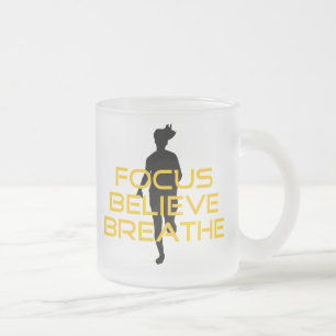 Fokus glaubt Breathe Gelbe Running Fitness Mattglastasse
