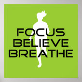 Fokus glaubt Breathe Poster (Vorne)