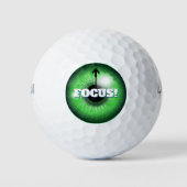 Fokus Golf Ball mit Pfeil (Vorderseite)