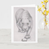 Fokus! Grußkarte Karte (Gelbe Blume)