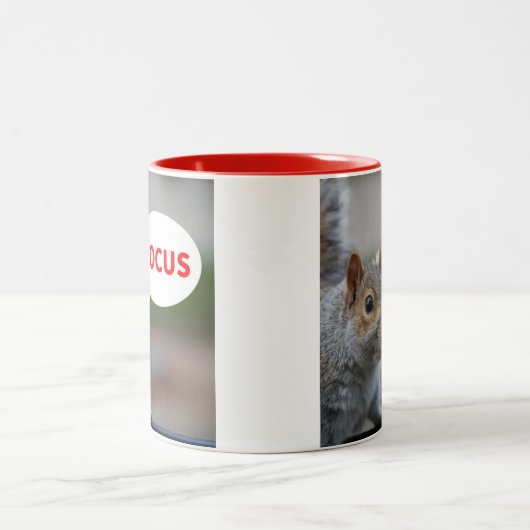 Fokus! Keine Squirreling lustige Tasse (Mittel)