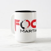 Fokus-Kriegskunst-Kaffee-Tasse Zweifarbige Tasse (Vorderseite Links)