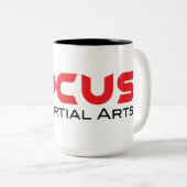 Fokus-Kriegskunst-Kaffee-Tasse Zweifarbige Tasse (VorderseiteRechts)