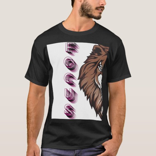 Fokus Löwe T-Shirt (Vorderseite)