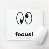 Fokus! Mausunterlage Mousepad (Mit Mouse)