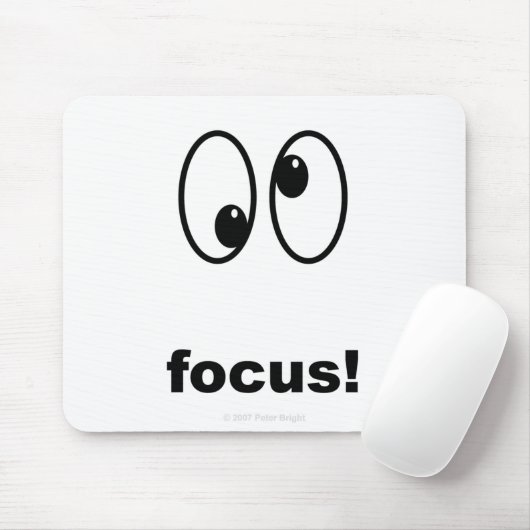 Fokus! Mausunterlage Mousepad (Mit Mouse)