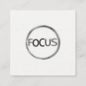 Fokus Minimale Fotografie Moderne Beruflich Quadratische Visitenkarte (Vorderseite)