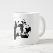 Fokus - Mit Augen Profil Jumbo-Tasse (Vorderseite Rechts)