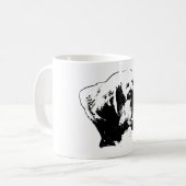Fokus - Mit Augen Profil Kaffeetasse (Vorderseite Links)