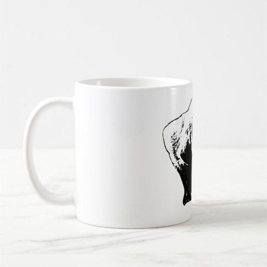 Fokus - Mit Augen Profil Kaffeetasse (Links)