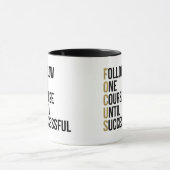 Fokus motivierend Business Zitat schwarze Typograf Tasse (Zentrum)