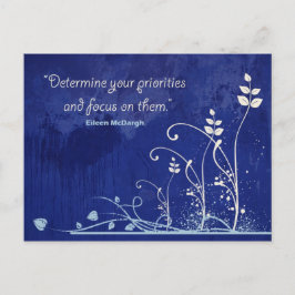 Fokus-Motivierend Zitat-Postkarte Postkarte