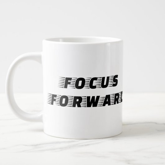 Fokus nach vorn Jumbo-Tasse (Links)