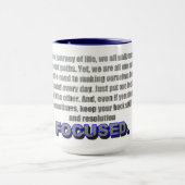 Fokus nach vorn tasse (Zentrum)