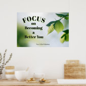"Fokus"Positive Zitat "Wandkunst & Poster" Poster (Küche)