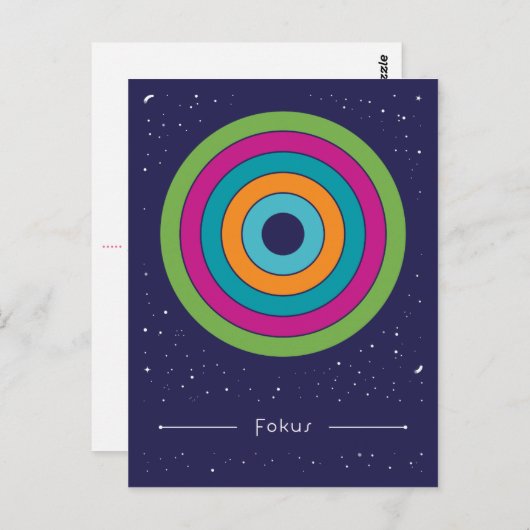 Fokus Postkarte (Vorne/Hinten)