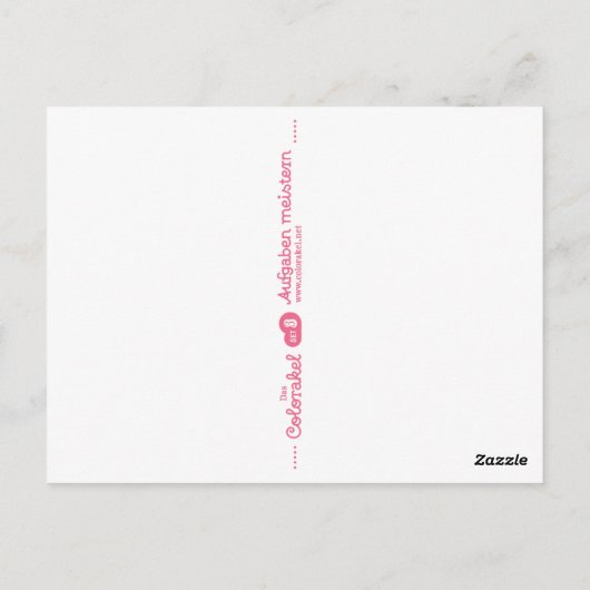 Fokus Postkarte (Rückseite)