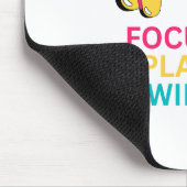 Fokus Spielen Gewinnen Gaming Controller Kunst Mousepad (Ecke)