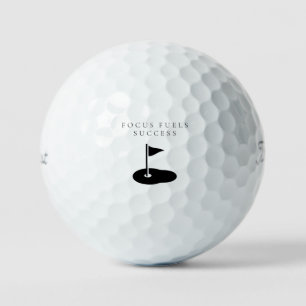 'Fokus treibt Erfolg' Mindset Motivationsgeschenk Golfball