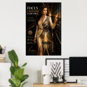 Fokus verändert alles – Poster für das Executive O (Heimbüro)