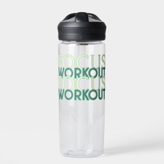 Fokus Workout Trinkflasche (Vorderseite)