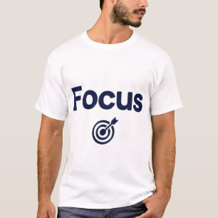 Fokus – Ziel Zielsetzung Typografie-Design T-Shirt