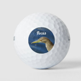 Fokuskonzentration Braunbird Schwerer Golfer Golfball