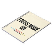 Fokusmodus AN. Notizblock (Linke Seite)