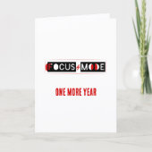 FOKUSMODUS Geburtstag Karte (Vorderseite)