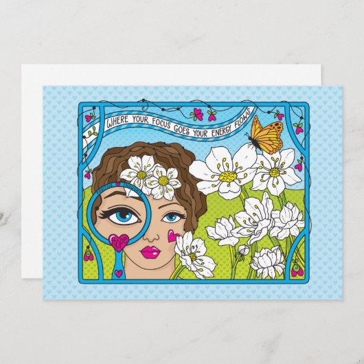 Fokussieren auf die Good_Flat Card 7" x 5" (Vorne/Hinten)