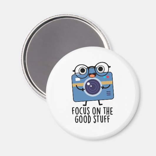 Fokussieren auf die gute Stuff-positive Kamera Pun Magnet (Vorderseite/Rückseite)