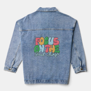 Fokussieren auf die guten Dinge Baby Jeansjacke
