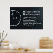 Fokussieren Sie Ihr Leben: Der schlanke Leitfaden  Poster (Küche)