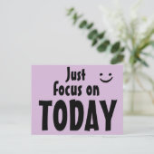 Fokussieren Sie sich einfach auf die Niedliche Aus Postkarte (Stehend Vorderseite)