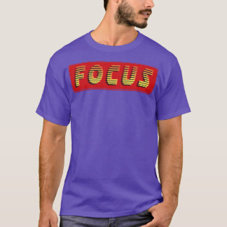 Fokussieren Vintager Retrotext T-Shirt