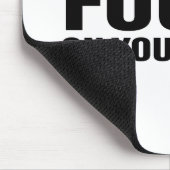 Fokussierende Ablenkungszitate Inspiration Zitat A Mousepad (Ecke)