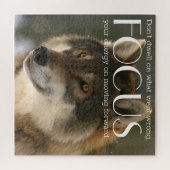 Fokussierendes Zitat zum "Wolf Image Encourement P Puzzle (Horizontal)