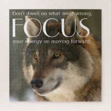 Fokussierendes Zitat zum "Wolf Image Encourement P