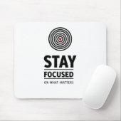 Fokussiert bleibe - Herzzentriertes Design Mousepad (Mit Mouse)
