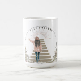 Fokussiert bleibe kaffeetasse