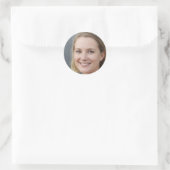 Fokussiert bleibe runder aufkleber (Tasche)
