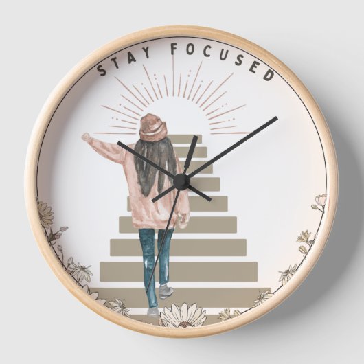 Fokussiert bleibe uhr (Vorderseite)