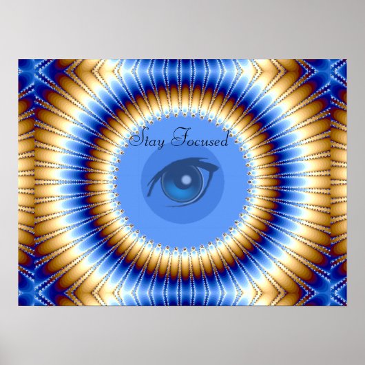 Fokussiert bleibe, Vision & Träume_ Poster (Vorne)