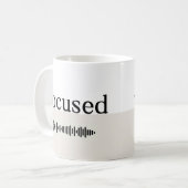 Fokussiert + Spotify Playlist Kaffeetasse (Vorderseite Links)