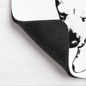 Fokussierte Labrador-Linien, festsitzender Schreib Mousepad (Ecke)