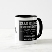 Fokussierte u. furchtlose Kaffee-Tasse Tasse (VorderseiteRechts)